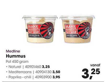 Medline Hummus Pot 450 gram