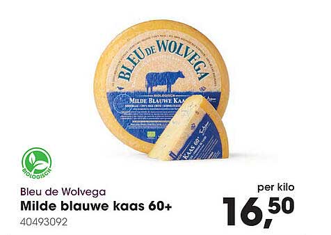 Milde blauwe kaas 60+