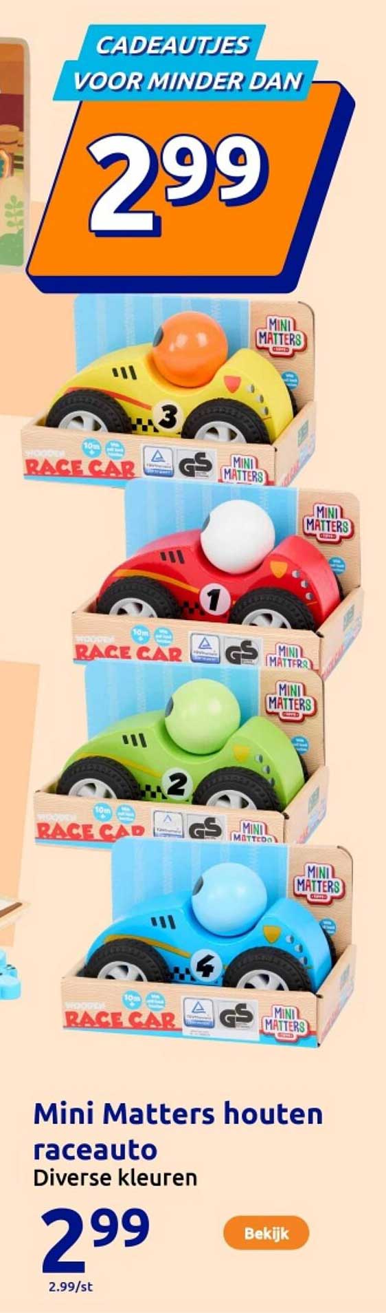 Mini Matters houten raceauto