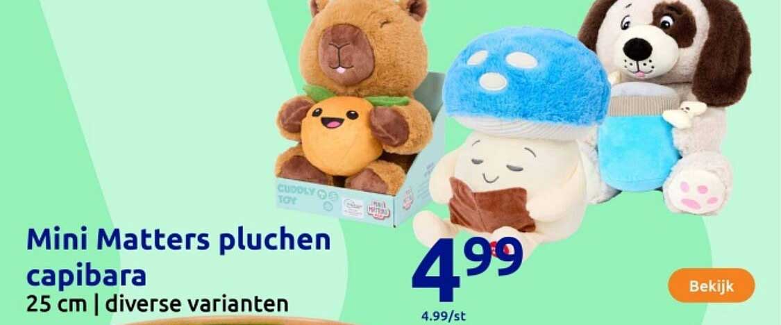 Mini Matters pluchen capibara