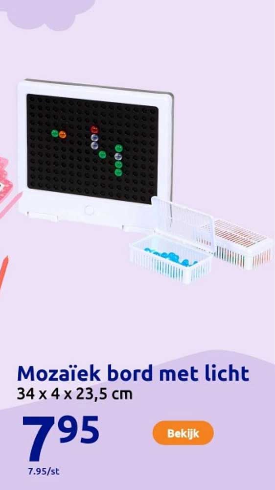 Mozaïek bord met licht