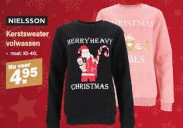 NIELSSON Kerstsweater volwassenen