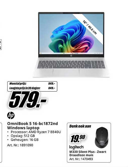 OmniBook 5 16-bc1872nd Windows laptop