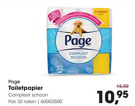 Page Toiletpapier Compleet schoon Pak 32 rollen