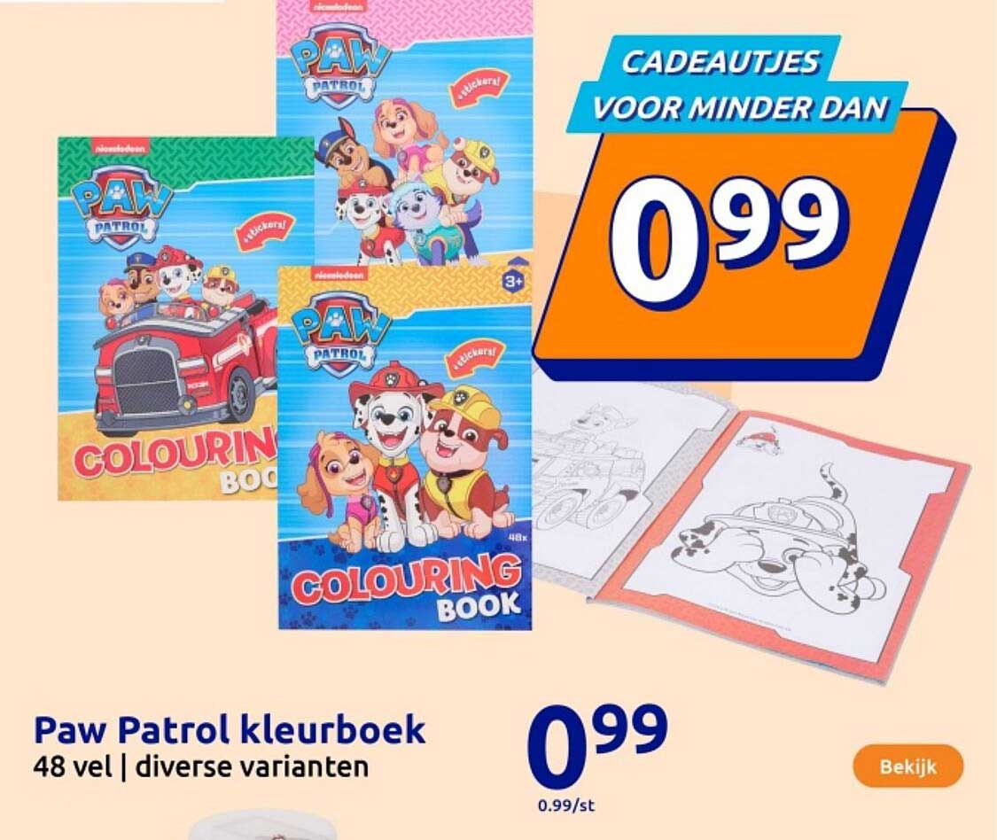 Paw Patrol kleurboek