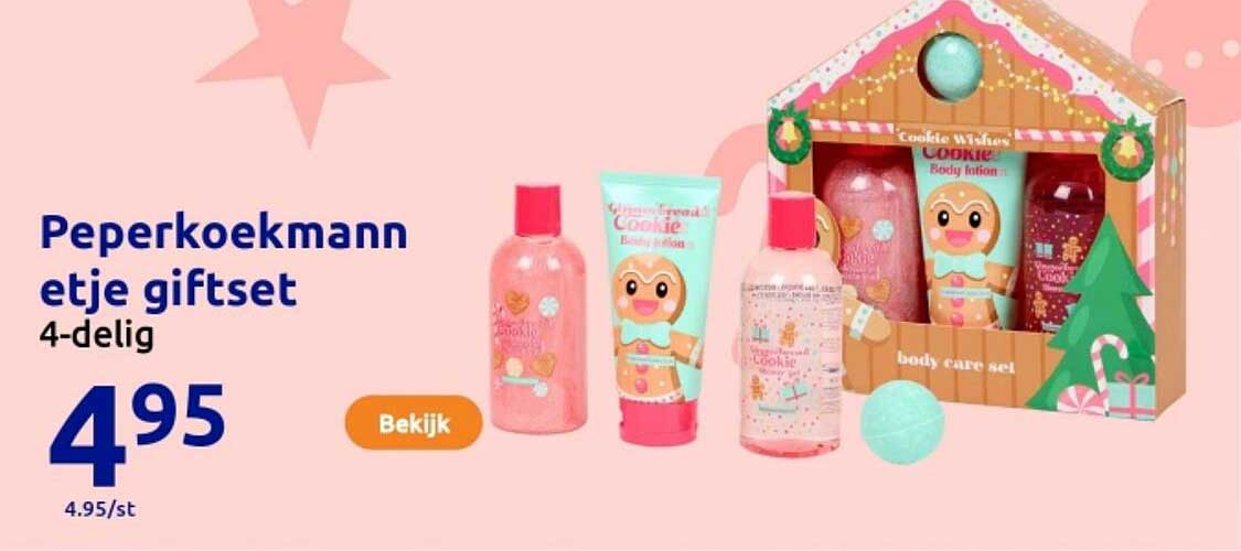 Peperkoekmann etje giftset 4-delig