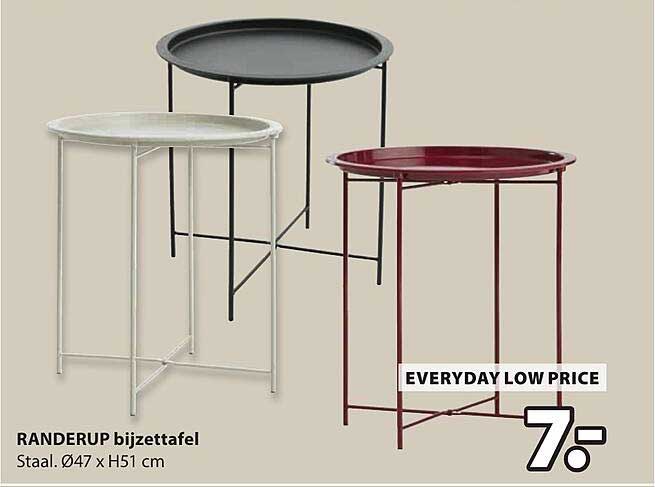 RANDERUP bijzettafel