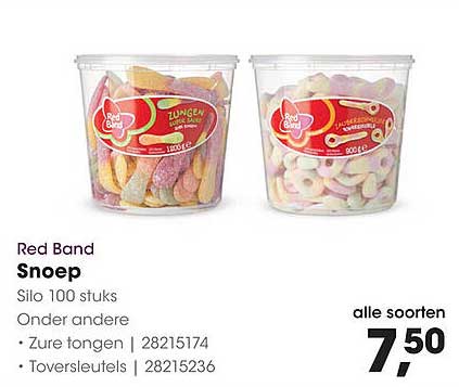Red Band Snoep Silo 100 stuks