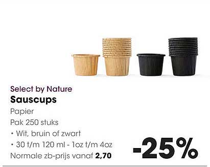 Select by Nature Sauscups