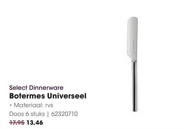 Select Dinnerware Botermes Universeel