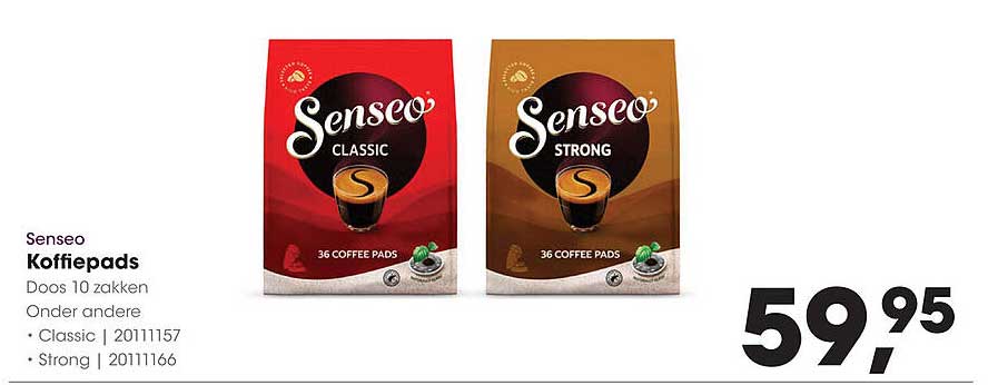 Senseo Koffiepads Doos 10 zakken