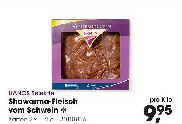 Shawarma-Fleisch vom Schwein