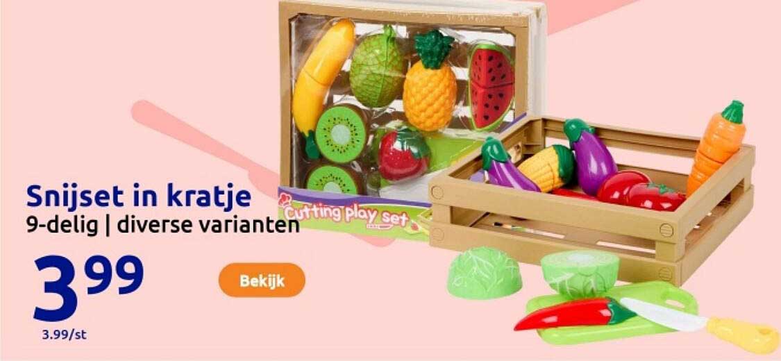 Snijset in kratje