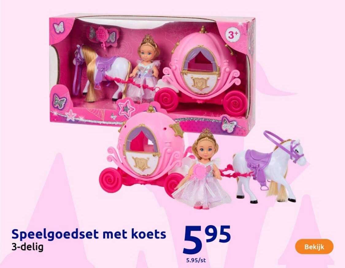 Speelgoedset met koets 3-delig