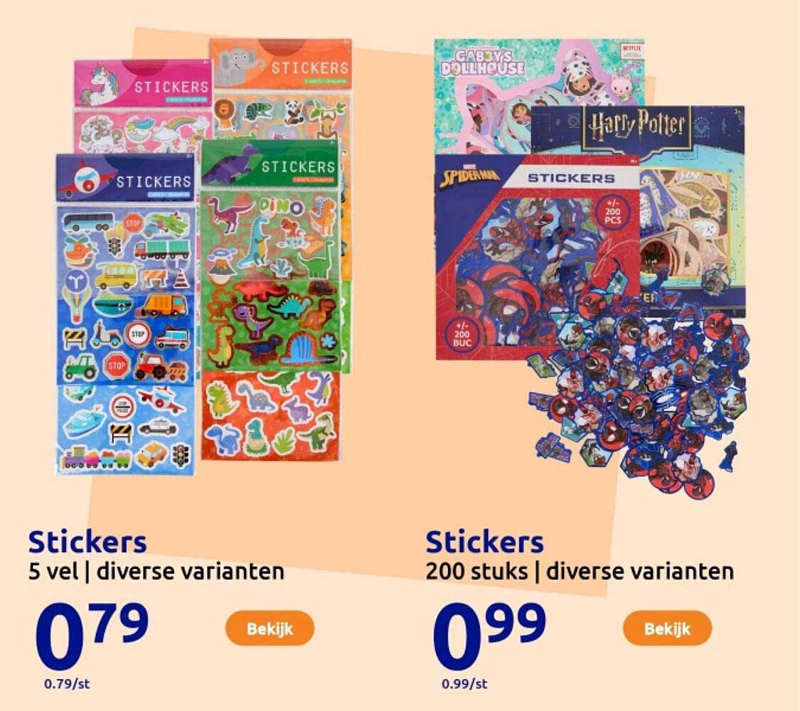 Stickers 5 vel | diverse varianten