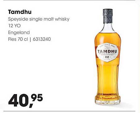 Tamdhu Speyside single malt whisky 12 YO