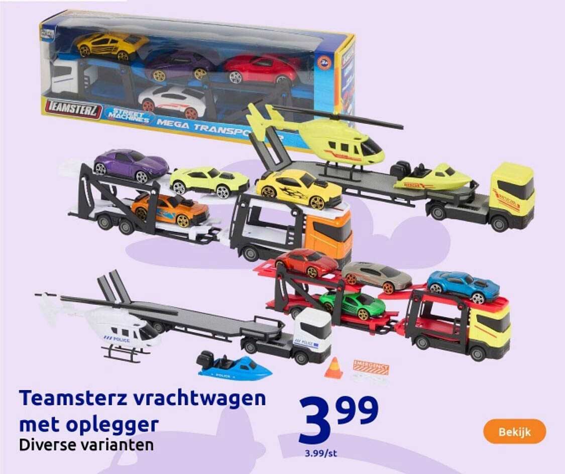 Teamsterz vrachtwagen met oplegger