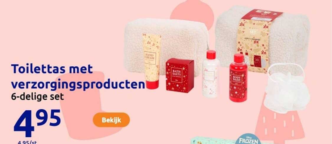 Toilettas met verzorgingsproducten
