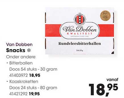 Van Dobben Rundvleesbitterballen