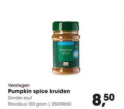 Verstegen Pumpkin spice kruiden