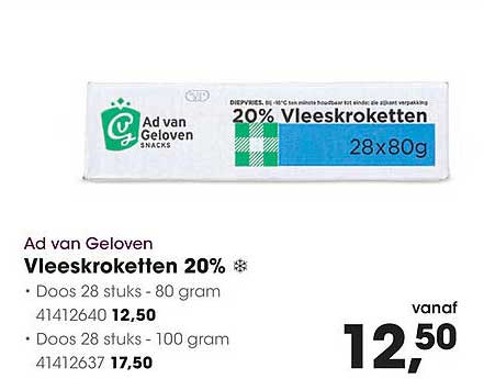 Vleeskroketten 20%