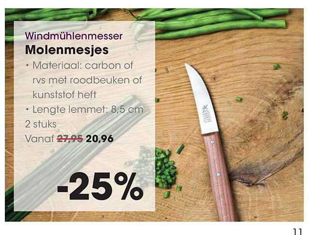 Windmühlenmesser Molenmesjes