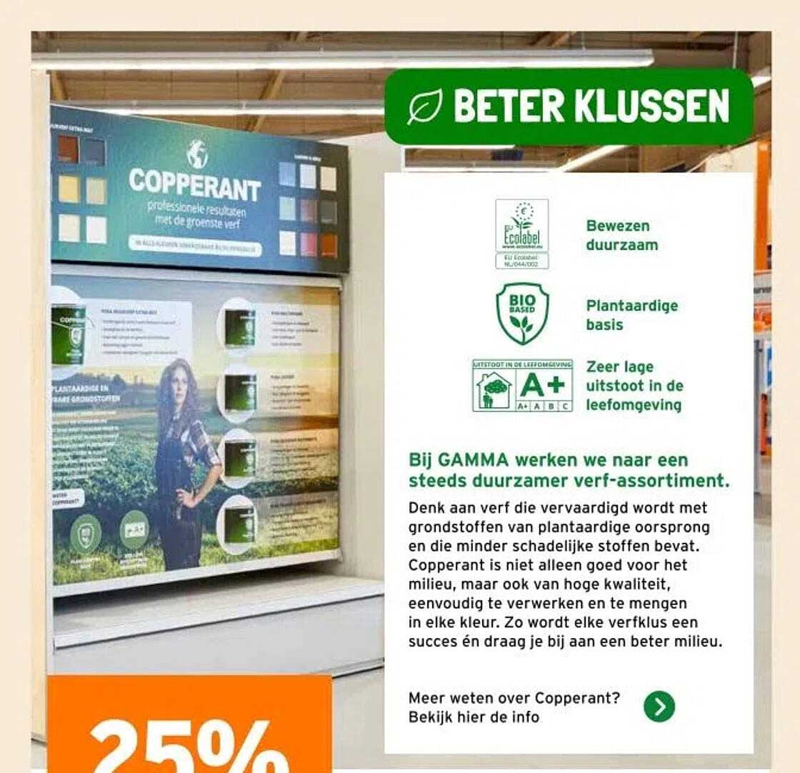 25% korting op Copperant verf bij GAMMA