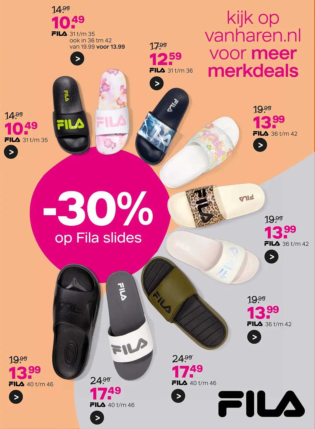 30% op Fila slides