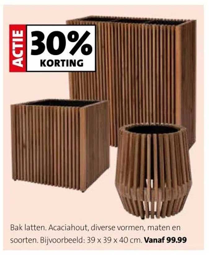 Actie 30% korting