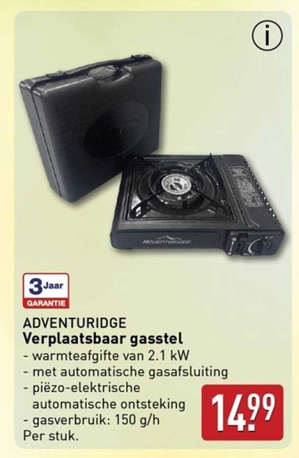 ADVENTURIDGE Verplaatsbaar gasstel