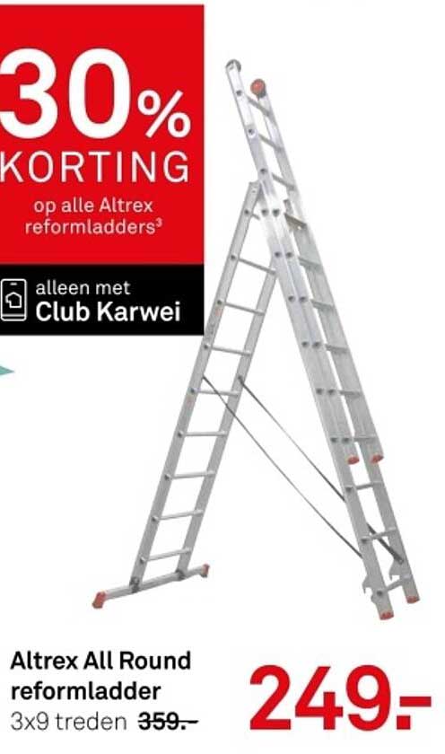 Altrex All Round reformladder 3x9 treden