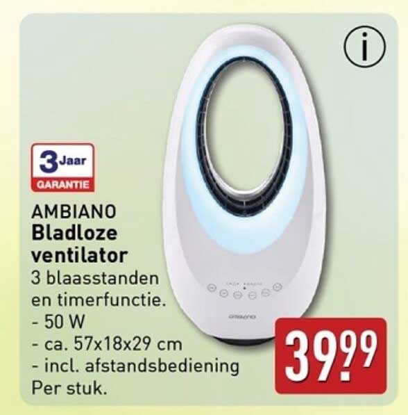 AMBIANO Bladloze ventilator