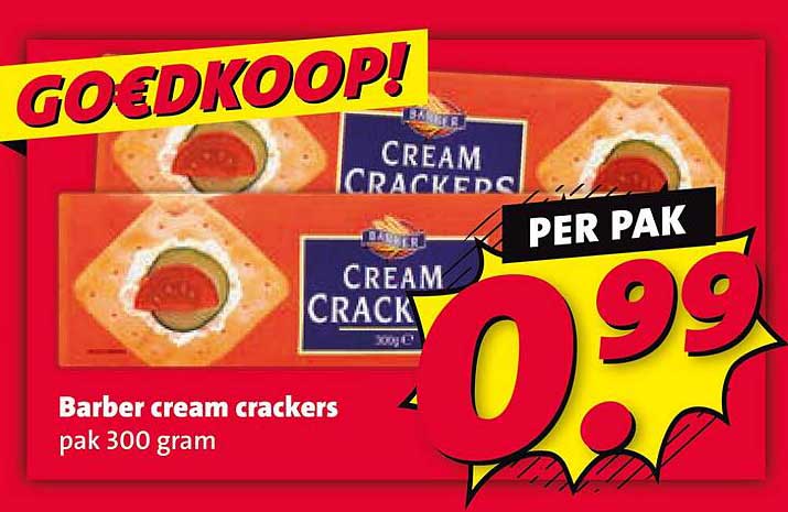 Barber cream crackers pak 300 gram
