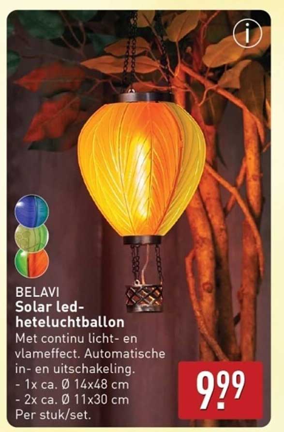 BELAVI Solar led-heteluchtballon