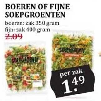 BOEREN OF FIJNE SOEPGROENTEN