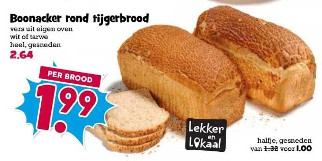 Boonacker rond tijgerbrood