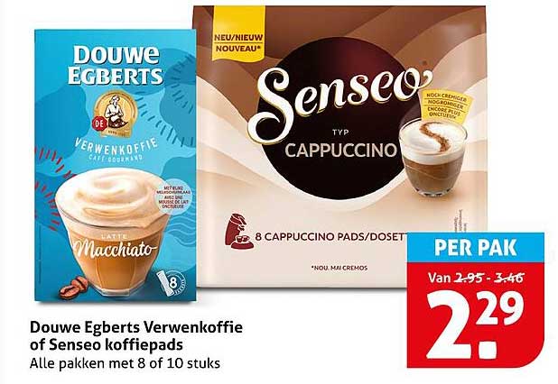 Douwe Egberts Verwenkoffie of Senseo koffiepads