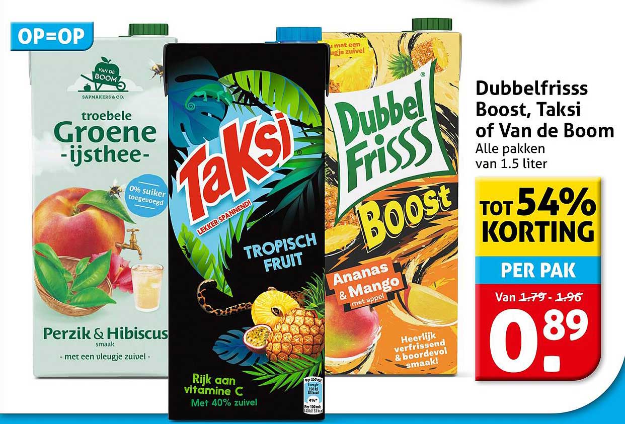 DubbelFrisss Boost, Taksi of Van de Boom