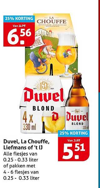 Duvel, La Chouffe, Liefmans of 't IJ