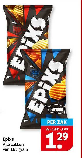 Epixs Alle zakken van 185 gram