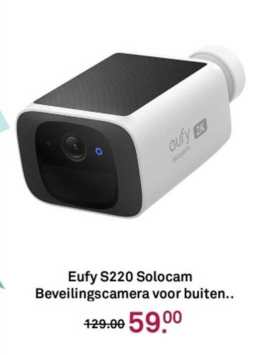 Eufy S220 Solocam Beveiligingscamera voor buiten.