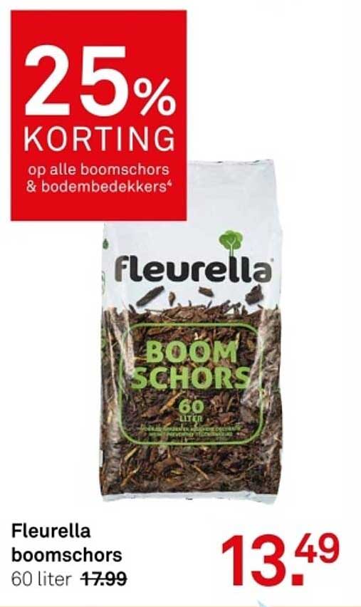 Fleurella boomschors 60 liter