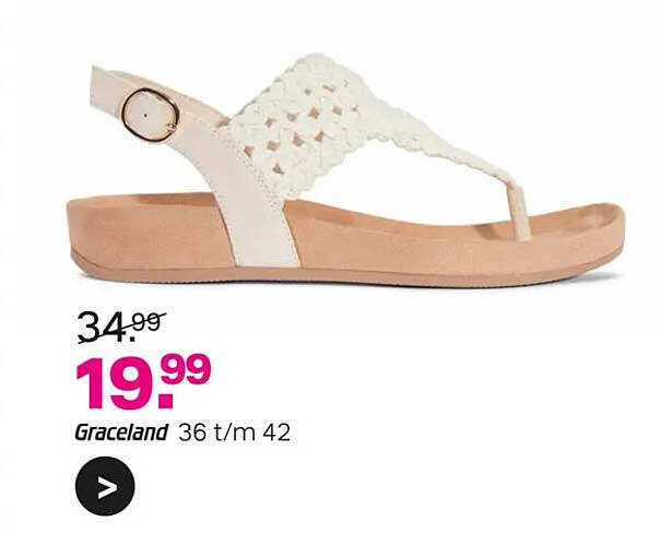 Graceland slippers van 34,99 voor 19,99