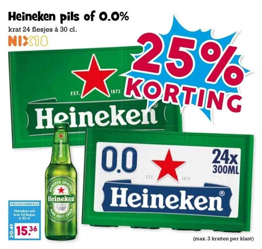 Heineken pils of 0.0%