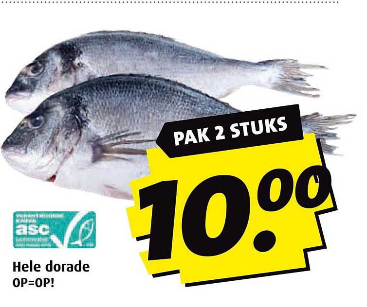 Hele dorade PAK 2 STUKS