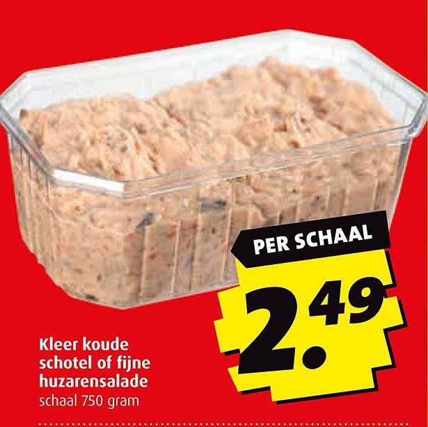 Kleer koude schotel of fijne huzarensalade
