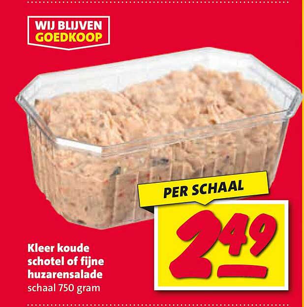 Kleer koude schotel of fijne huzarensalade