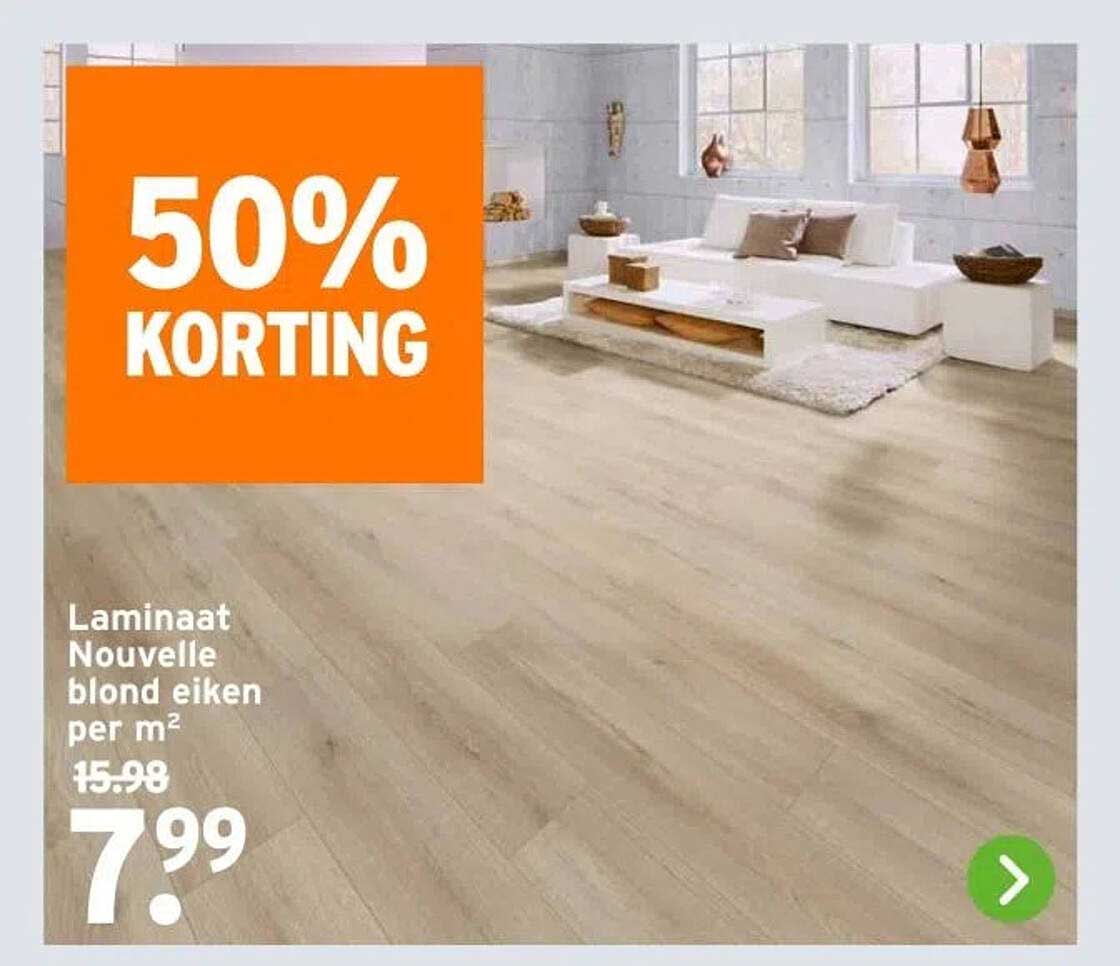 Laminaat Nouvelle blond eiken per m²