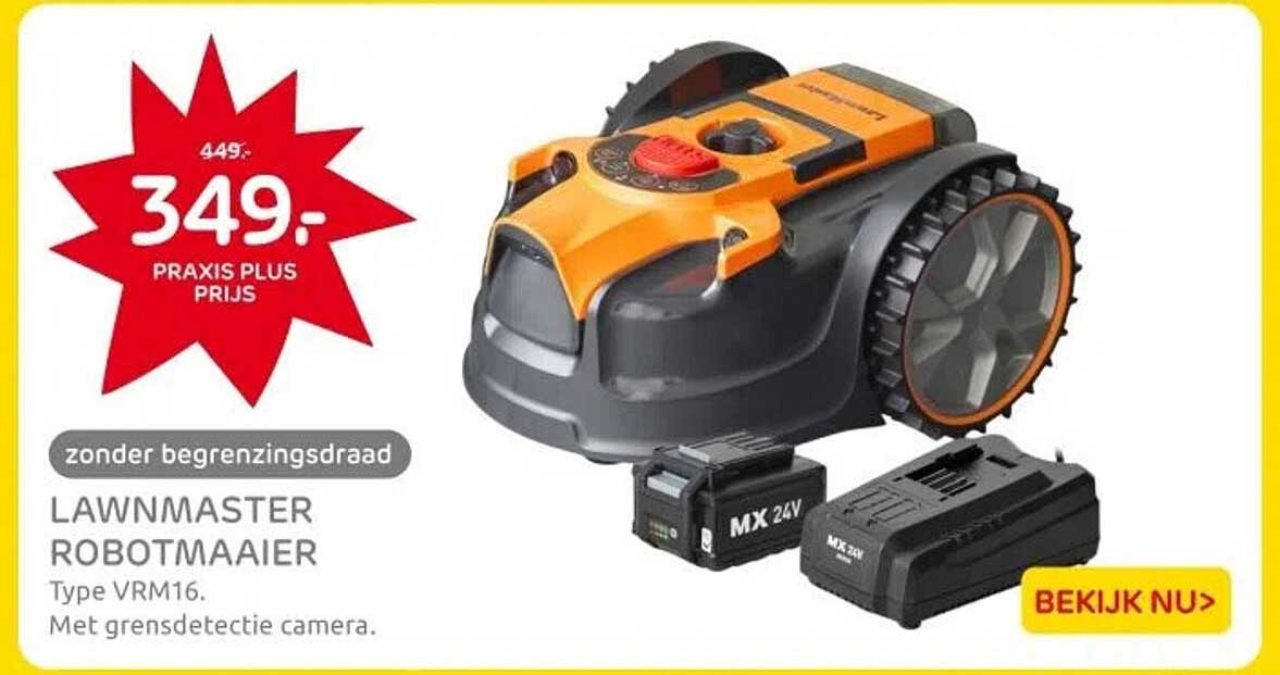 LAWNMASTER ROBOTMAAIER Type VRM16. Met grensectie camera.