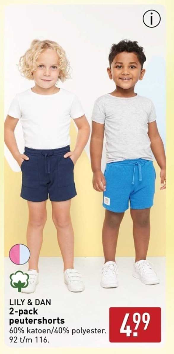 LILY & DAN 2-pack peutershorts